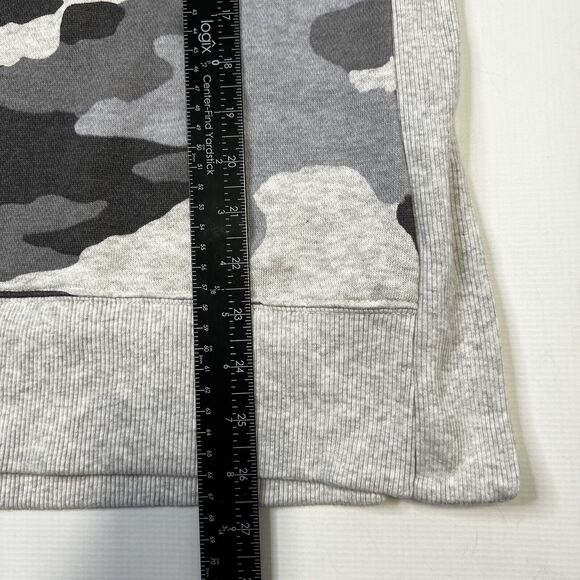 Aerie Sweatshirt Womens XS Gray Camo Boxy Side Slits Oversized Pullover NEW - Picture 5 of 9